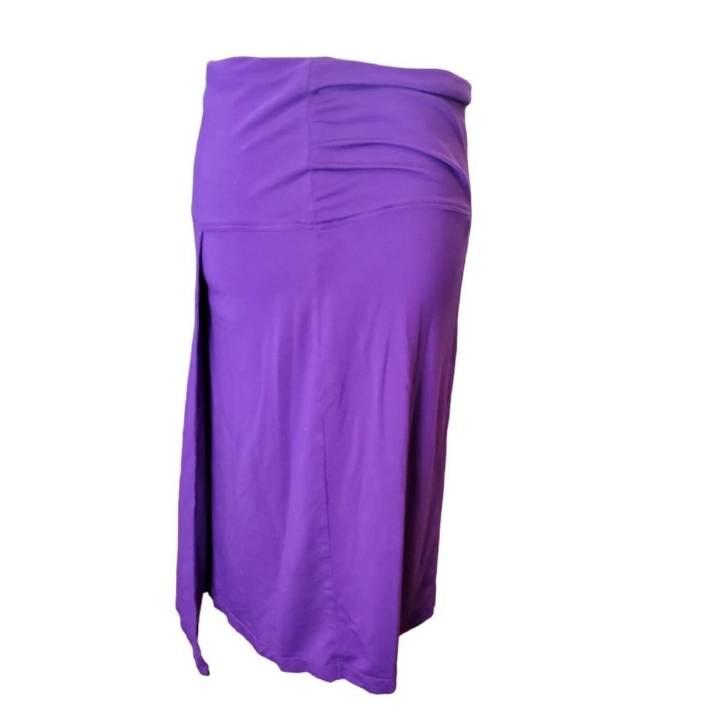 ATHLETA Medium Purple Fold-Down High Waist Nusa Stretch Lycra Yoga Skirt | Med - Picture 3 of 7
